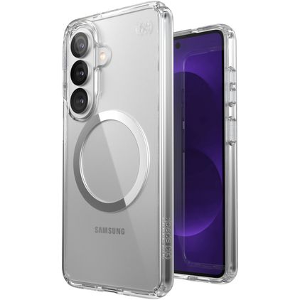 Speck Presidio2 Coque Transparente Samsung Galaxy S26 MagSafe Coque arrière Rigide Anti-Chocs - Transparent