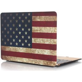Mobigear Design MacBook 12 Pouces (2015-2017) Coque - US Flag - Model A1534