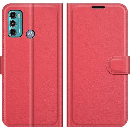 Mobigear Classic Motorola Moto G60 Étui Portefeuille - Rouge