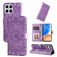 Mobigear Sunflower Housse HONOR X8 Etui Porte-Monnaie - Violet