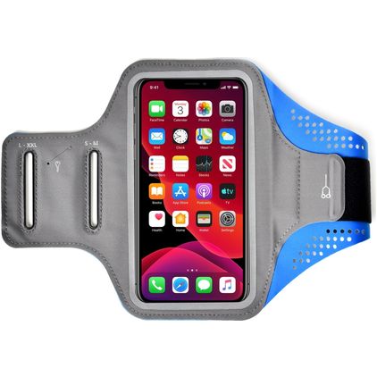Mobigear Easy Fit Brassard Téléphone Sony Xperia 10 Brassard Coque de Sport en Neoprène - Bleu