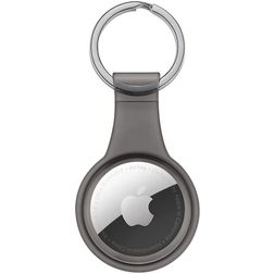 Xccess Keychain Coque Apple AirTag Porte-clés en Silicone Souple - Noir