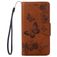 Mobigear Butterfly Housse iPhone SE (2022) Etui Porte-Monnaie - Marron