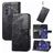 Mobigear Butterfly Housse Motorola Edge (2022) Etui Porte-Monnaie - Noir
