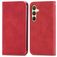 Mobigear Retro Slim Housse Samsung Galaxy S25 Etui Porte-Monnaie - Rouge