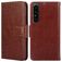 Mobigear Wallet Housse Sony Xperia 1 IV Etui Porte-Monnaie - Marron