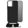 Mobilize Lanyard Gelly iPhone 13 Pro Coque avec cordon en TPU Souple - Noir