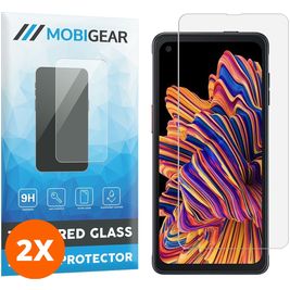 Mobigear Samsung Galaxy Xcover Pro Verre trempé Protection d'écran - Compatible Coque (Lot de 2)