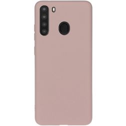 Mobigear Colors Coque Samsung Galaxy A21 Coque arrière en TPU Souple - Rose