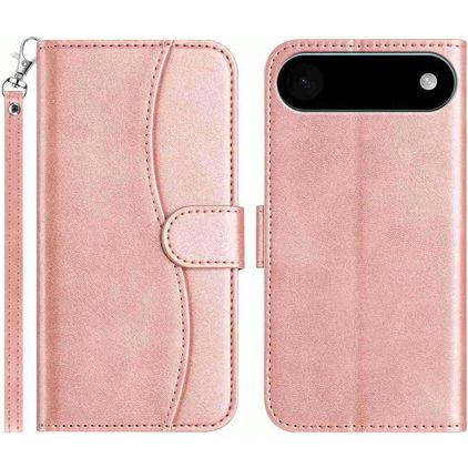 Mobigear S Line Housse iPhone Air Etui Porte-Monnaie - Rose doré