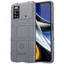 Mobigear Rugged Shield Coque POCO X4 Pro 5G Coque arrière en TPU Souple Anti-Chocs - Gris