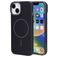 Mobiparts Slim Line Coque iPhone 15 MagSafe Coque arrière Rigide - Onyx Black