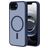 Mobiparts Hardcover Coque iPhone 16e MagSafe Coque arrière Rigide - Satin Blue