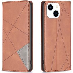 Mobigear Rhombus Slim iPhone 15 Étui - Marron