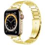 Mobigear Lissabon Bracelet Acier Apple Watch Fermeture boucle déployante - 49/46/45/44 mm - Or