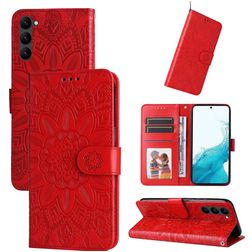 Mobigear Sunflower Housse Samsung Galaxy S23 Etui Porte-Monnaie - Rouge