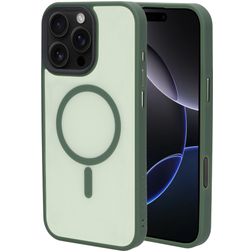 Mobiparts Hardcover iPhone 16 Pro Max MagSafe Plastique rigide Coque arrière - Satin Green