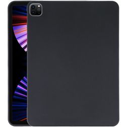 Mobigear Basics Coque iPad Pro 12.9 Pouces (2021) Mince Coque arrière en en TPU Souple - Noir