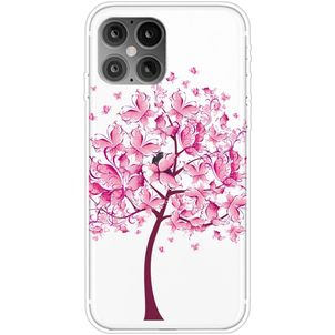 Mobigear Design iPhone 12 Pro Max TPU souple Coque arrière - Arbre papillon