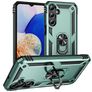 Mobigear Armor ring Samsung Galaxy A16 Plastique rigide Coque arrière Antichoc avec bague de maintien - Vert