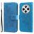 Mobigear Flowers Housse Xiaomi Redmi 14C Etui Porte-Monnaie - Bleu