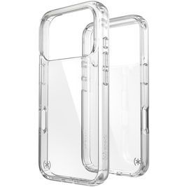 Speck Presidio Perfect Clear Coque Transparente iPhone 17 Pro Coque arrière Rigide Anti-Chocs - Transparent