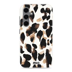 MIO Samsung Galaxy S24 FE MagSafe Plastique rigide Coque arrière - Leopard