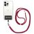 Mobigear Lanyard - Cordon de téléphone universel ajustable - Rouge / Noir