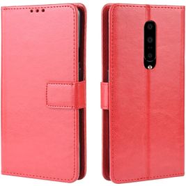 Mobigear Wallet Housse OnePlus 7 Pro Etui Porte-Monnaie - Rouge