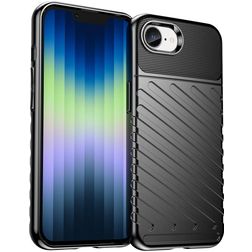 Mobigear Groove Coque iPhone 16e Coque arrière en TPU Souple - Noir
