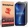 GrizzlyCoat Easy Fit AntiSpy iPhone 14 Plus Verre trempé Protection d'écran Confidentialité - Compatible Coque + Cadre d'installation