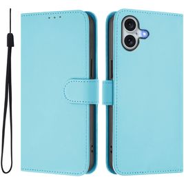 Mobigear Urban Wallet Housse iPhone 16 Plus Etui Porte-Monnaie - Bleu