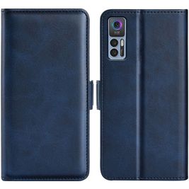 Mobigear Slim Magnet Housse TCL 30 Plus Etui Porte-Monnaie - Dark Blue
