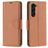 Mobigear Excellent Housse Samsung Galaxy S23 Plus Etui Porte-Monnaie - Marron