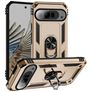 Mobigear Armor Ring Coque Google Pixel 9 Pro XL Coque arrière Rigide Anti-Chocs avec Anneau-Support - Or