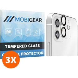 Mobigear iPhone 12 Mini Verre trempé Protection Caméra - Compatible Coque (Lot de 3)