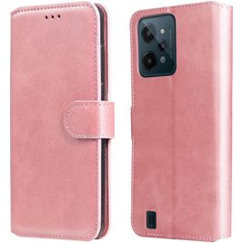 Mobigear Wallet Housse Realme C31 Etui Porte-Monnaie - Rose doré