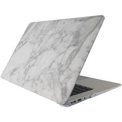 Mobigear Marble MacBook Pro 13 Pouces (2008-2012) Coque - Blanc / Gris - Model A1278