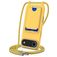 Mobigear Lanyard Card iPhone Air Silicone Coque avec cordon et porte-cartes - Jaune