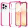 Mobigear Full Bumper Coque iPhone 14 Pro Coque arrière Rigide Anti-Chocs - Magenta