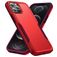 Mobigear Heavy Armor iPhone 14 Pro Max Plastique rigide Coque arrière Antichoc - Rouge