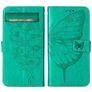 Mobigear Butterfly Housse Google Pixel 7a Etui Porte-Monnaie - Vert