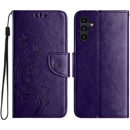 Mobigear Flowers Housse Samsung Galaxy A36 Etui Porte-Monnaie - Violet