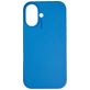 Nudient Base Coque iPhone 16 Plus Coque arrière en Silicone - Vibrant Blue
