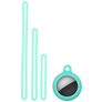 Mobigear Lanyard Coque Apple AirTag Coque en Silicone Souple - Menthe