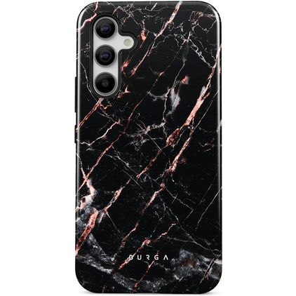 Burga Tough Coque Samsung Galaxy A55 Coque arrière Rigide Anti-Chocs - Rose Gold Marble