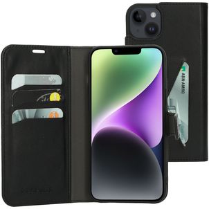 Mobiparts Classic Wallet Housse iPhone 14 Plus Etui Porte-Monnaie - Noir