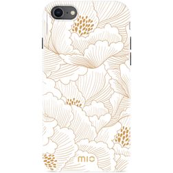 MIO Coque iPhone SE (2022) MagSafe Coque arrière Rigide - White Roses