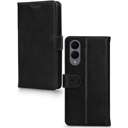 Mobilize Premium Gelly Housse Samsung Galaxy S25 Edge Etui Porte-Monnaie - Noir