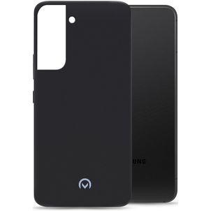Mobilize Rubber Gelly Coque Samsung Galaxy S22 Coque arrière en TPU Souple - Matt Black